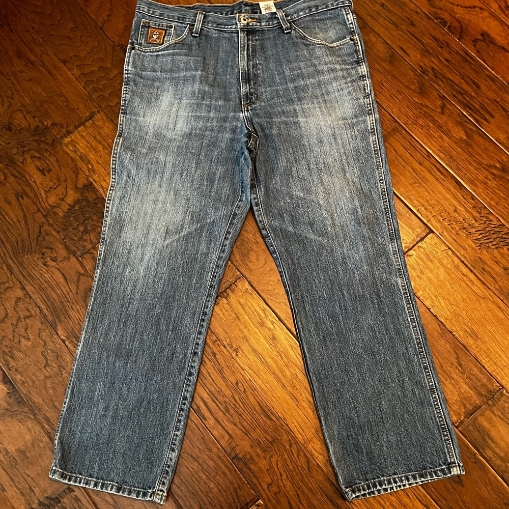 Cinch Men's Straight Leg Blue Jeans 38X30